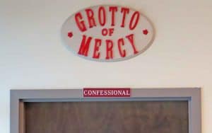 St. Faustina Catholic Church Clermont - Grotto of Mercy-Confessional