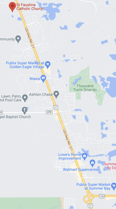 St. Faustina Catholic Church Clermont, FL - New Church Location