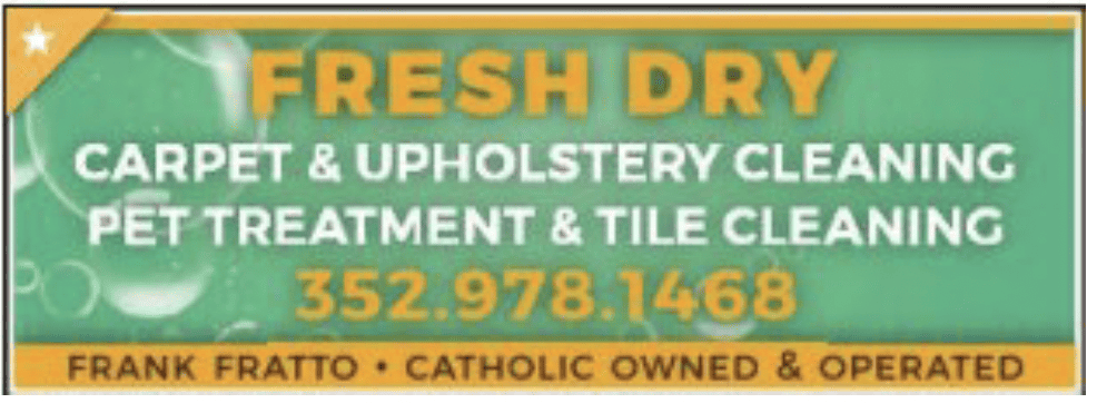St. Faustina Catholic Church Clermont, FL - Bulletin Advertiser - Fresh Dry Carpet Cleaning