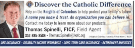 St. Faustina Catholic Church Clermont, FL - Bulletin Advertiser - Spinelli Agency | Knights of Columbus