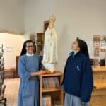 On September 25, David and Gloria visited with Dominicans Sisters Maria and Anne Dominique at the location St. Dominic received the Rosary from the Blessed Virgin Mary.